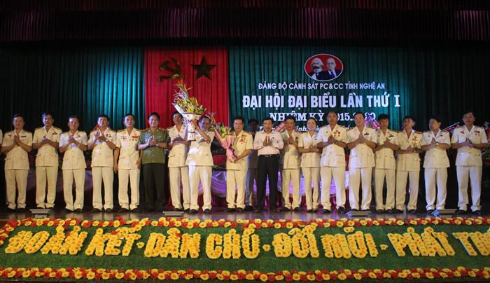 Đại hội Đảng bộ Cảnh sát PC&CC tỉnh Nghệ An