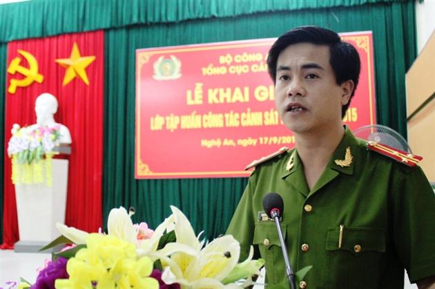 Khai giảng lớp tập huấn công tác Cảnh sát khu vực năm 2015