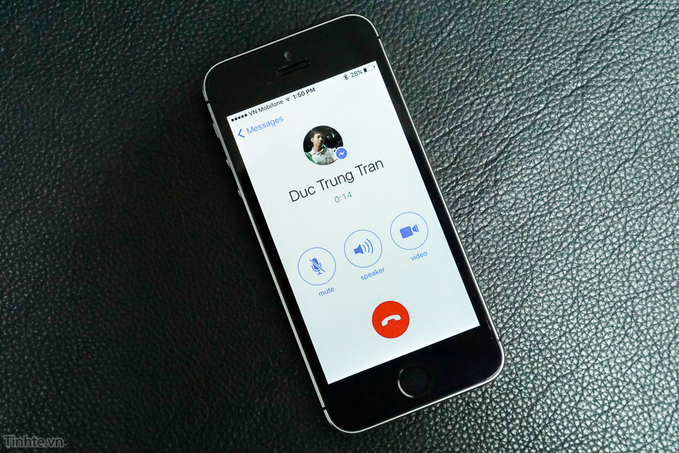 Giao diện cuộc gọi tiếng (Audio call) trên thiết bị di động