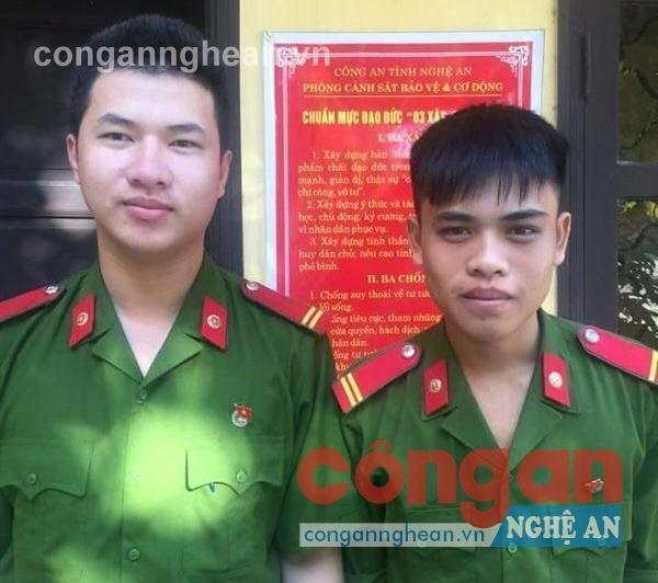 Hành động đẹp của hai chiến sỹ Công an