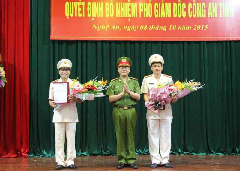 Công bố quyết định bổ nhiệm Phó Giám đốc Công an Nghệ An