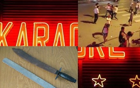 Hai nhóm thanh niên ẩu đả tại quán karaoke