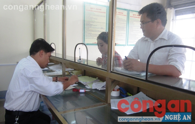 Bộ phận tiếp nhận hồ sơ và trả kết quả của Sở GD&ĐT Nghệ An