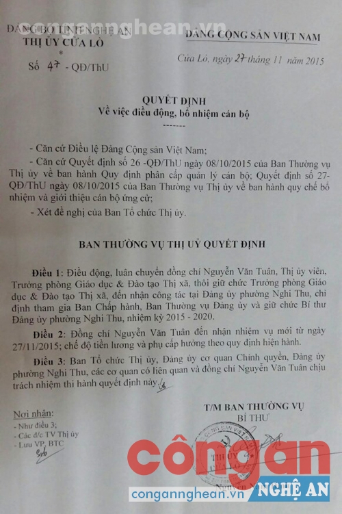 Vì sao Trưởng phòng Giáo dục 'khước từ' làm Bí thư Đảng ủy phường?
