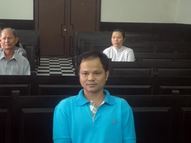 Bị cáo Minh tại phiên tòa