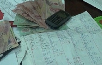 Đánh bạc dưới hình thức ghi lô đề bị bắt giữ
