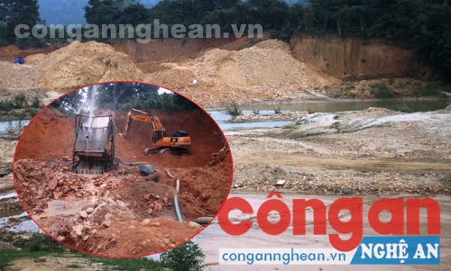 Tăng cường xử lý hoạt động khai thác khoáng sản trái phép tại miền Tây Nghệ An