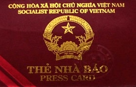 Thẻ nhà báo 2011-2015 được sử dụng đến hết 3/2016