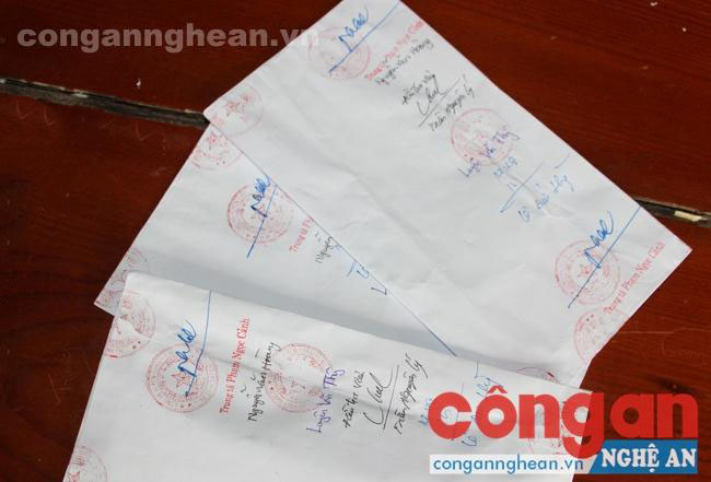 Tang vật đã niêm phong tại cơ quan điều tra