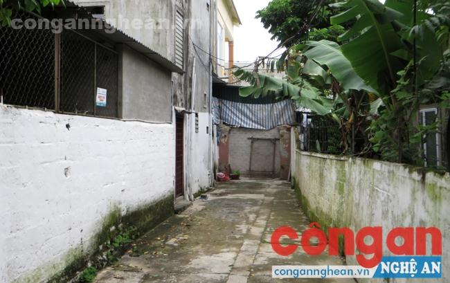 Ngõ 64, đường Phan Cảnh Quang đã bị ông Loan xây bịt kín lối thông ra Kênh Bắc