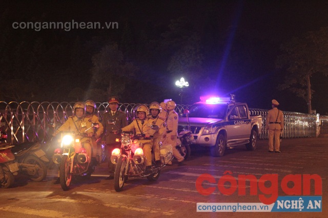 Lực lượng CSGT tăng cường công tác tuần tra