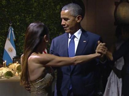 Tổng thống Obama nhảy Tago ở Argentina