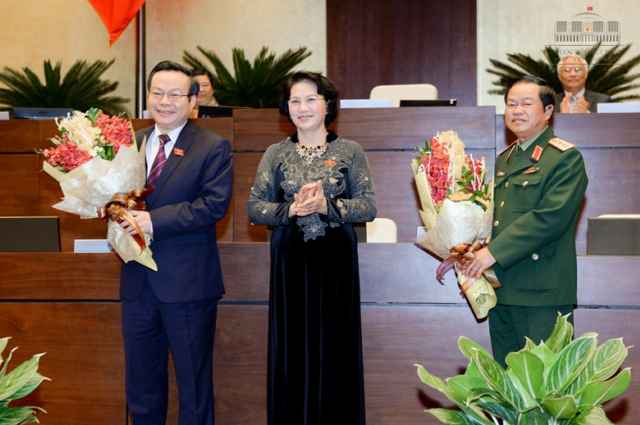 Công bố các chức danh Phó Chủ tịch Quốc hội và Ủy viên Ủy ban Thường vụ Quốc hội
