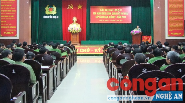 CANA khai giảng lớp tập huấn điều lệnh, quân sự, võ thuật