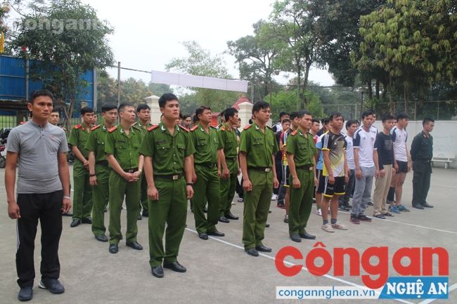 Các đội tham gia hội thao