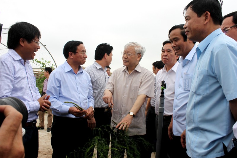 Tổng bí thư Nguyễn Phú Trọng thăm và làm việc tại Hà Tĩnh