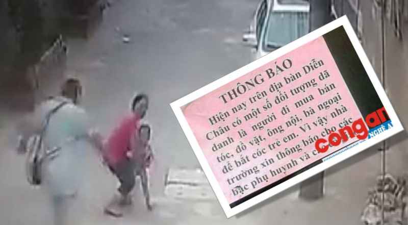 Cảnh báo tội phạm bắt cóc trẻ em
