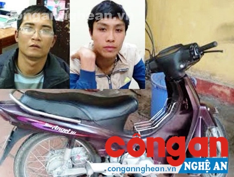 2 đối tượng Tú, Sơn và phương tiện gây án