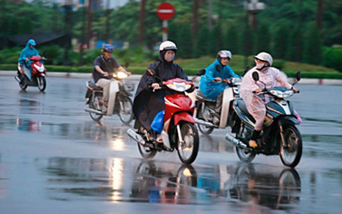 Ảnh hưởng không khí lạnh, miền Bắc có mưa rào