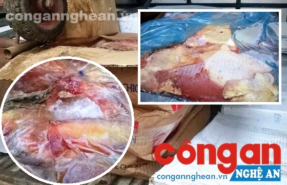 Phát hiện 390 kg thịt gà đông lạnh không đảm bảo VSATTP