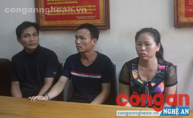 3 đối tượng Xên Văn Long, Cụt văn Nghệ và Quang Thị Lân