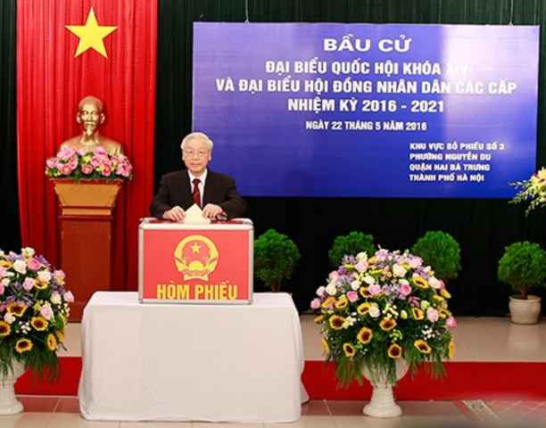 Cử tri cả nước nô nức đi bầu cử