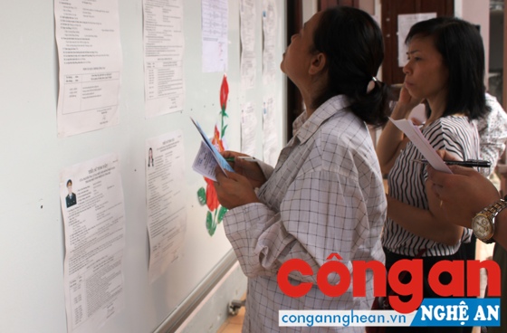 Cử tri tìm hiểu danh sách những người ứng cử Đại biểu Quốc hội khóa XIV và HĐND các cấp nhiệm kỳ 2016 - 2021.
