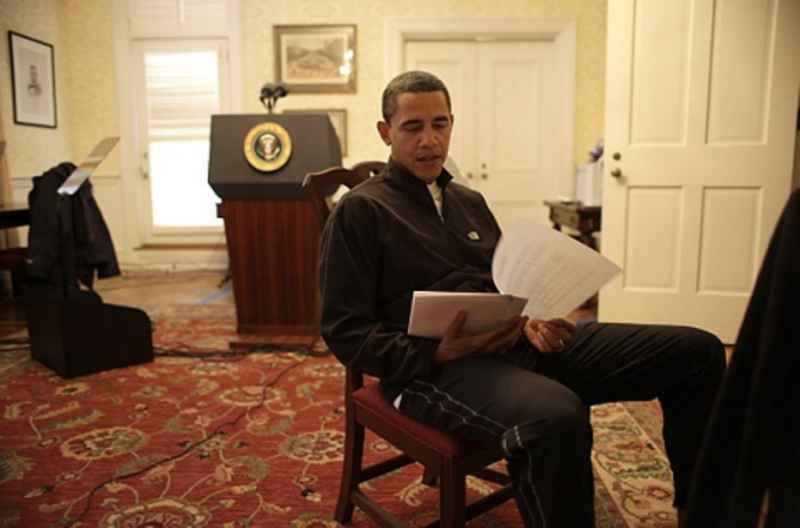 Obama rất chú trọng đến diễn văn của mình