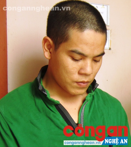 Bị can Hồ Sỹ Ngọc đã được dẫn giải về Công an huyện Đô Lương để tiếp tục đấu tranh