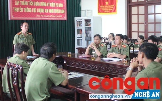 Lãnh đạo Phòng An ninh kinh tế phát động thi đua