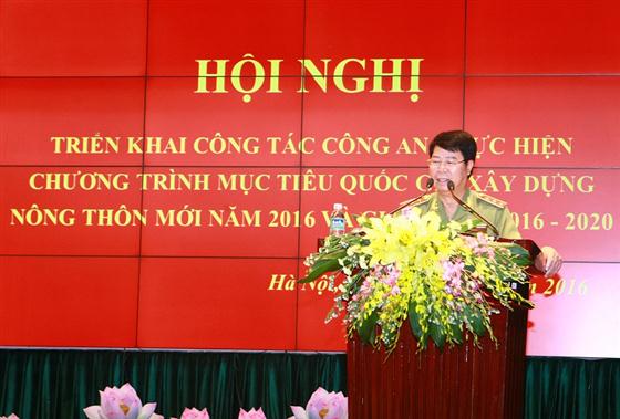 Công tác Công an trong xây dựng nông thôn mới 2016 và giai đoạn 2016 - 2020