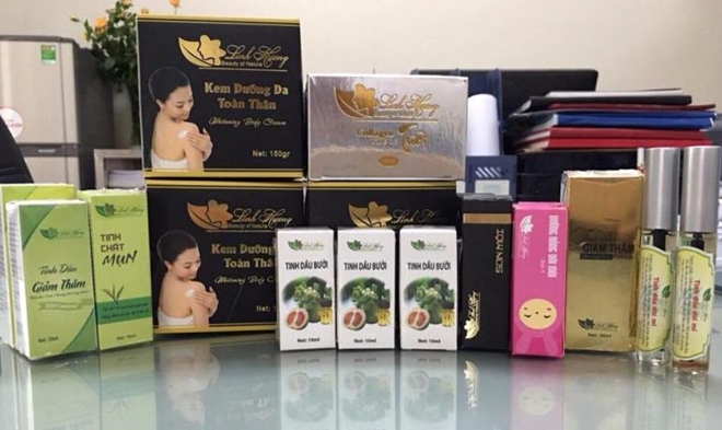 Các loại tinh dầu, son... đều chưa công bố chất lượng sản phẩm