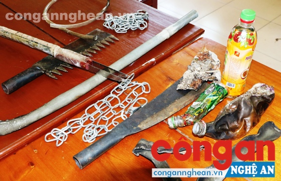 Tang vật bị thu giữ