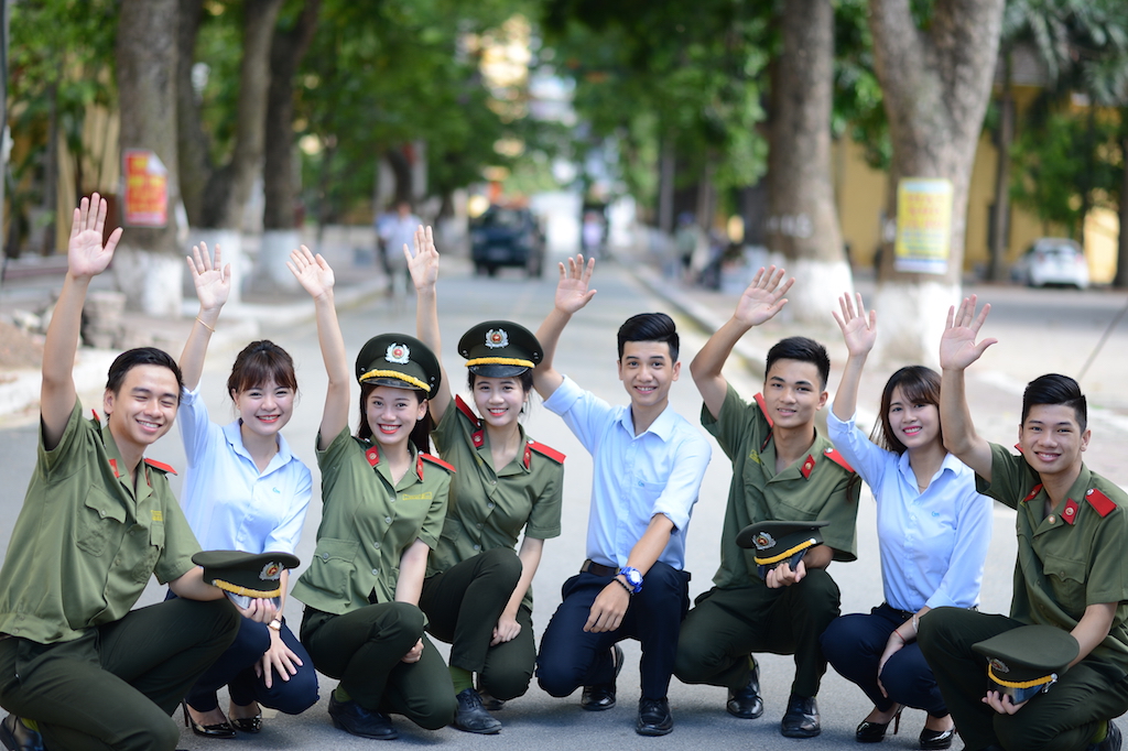 Sinh viên Học viện ANND quyết tâm lập thành tích cao chào mừng Ngày truyền thống.