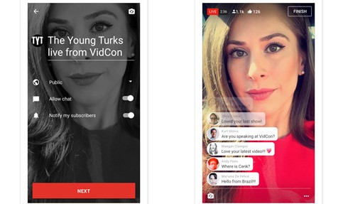 YouTube bắt đầu hỗ trợ tính năng phát video trực tiếp