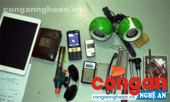 Tang vật bị thu giữ
