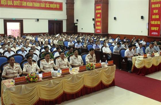 Các đại biểu dự lễ kỷ niệm 70 năm lực lượng ANND.