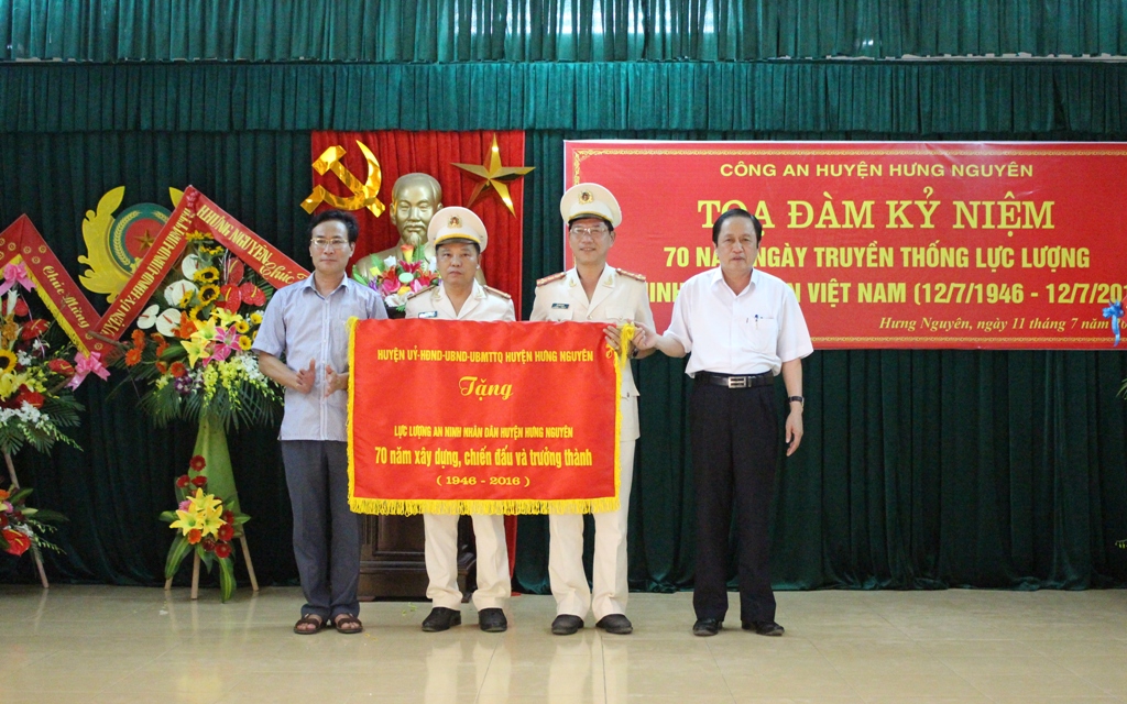 CA Hưng Nguyên: Kỷ niệm 70 năm Ngày truyền thống lực lượng ANND