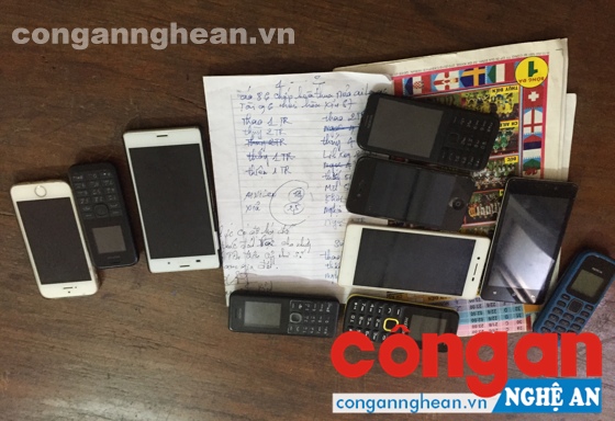 Tang vật vụ án.
