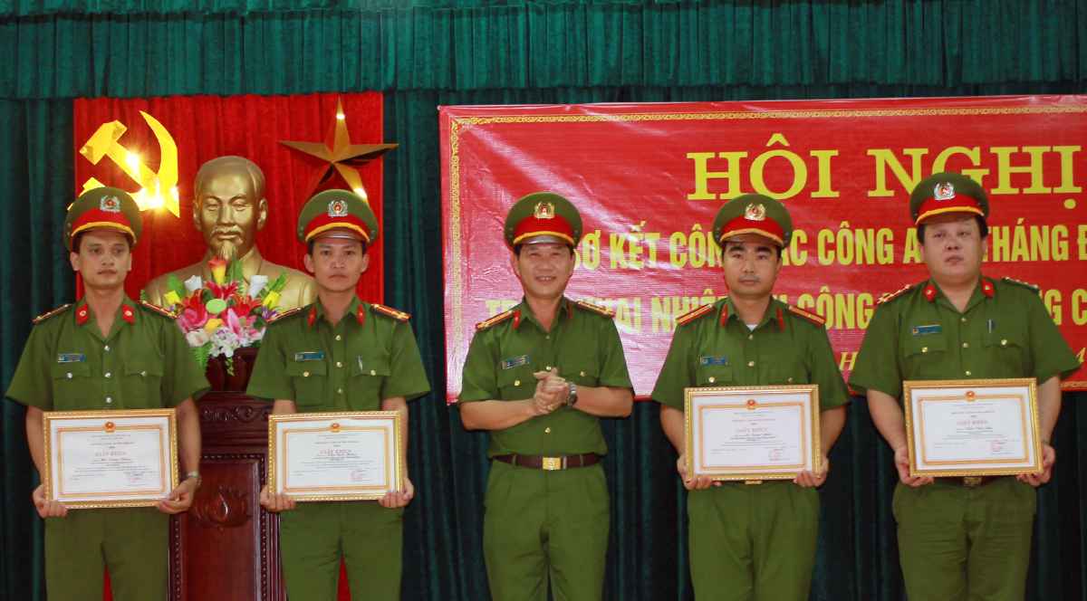 CA Hưng Nguyên: Sơ kết công tác Công an 6 tháng đầu năm