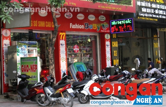 Siêu thị Tú Bắc, nơi xảy ra sự việc.