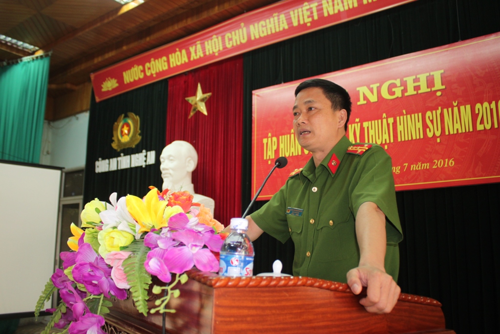 Bế giảng hội nghị tập huấn công tác kỹ thuật hình sự