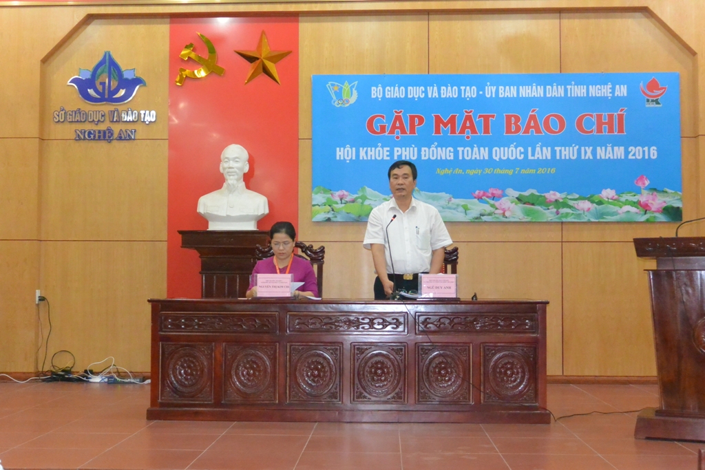 Họp báo Hội khỏe Phù Đổng toàn quốc lần thứ IX năm 2016