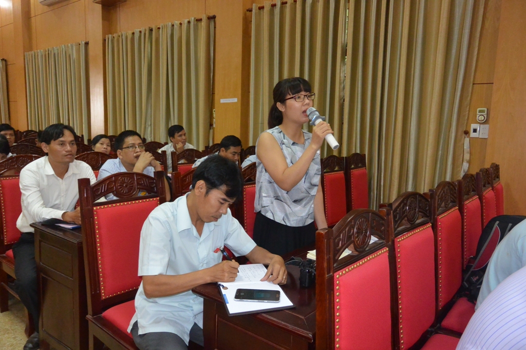 Đại diện báo Tuổi trẻ đặt câu hỏi về kinh phí đầu tư cho Hội khỏe Phù Đổng