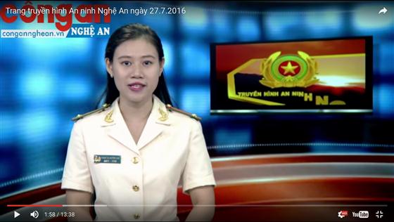 Trang truyền hình An ninh Nghệ An ngày 27.7.2016