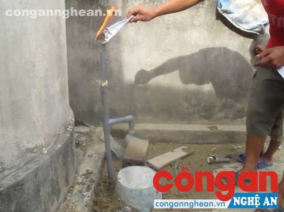 Giếng khoan bỗng dưng bốc lửa