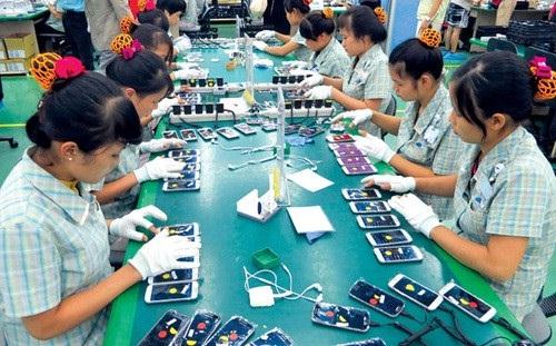 Việt Nam đang trở thành cứ điểm sản xuất của nhiều tập đoàn lớn như Sam Sung.