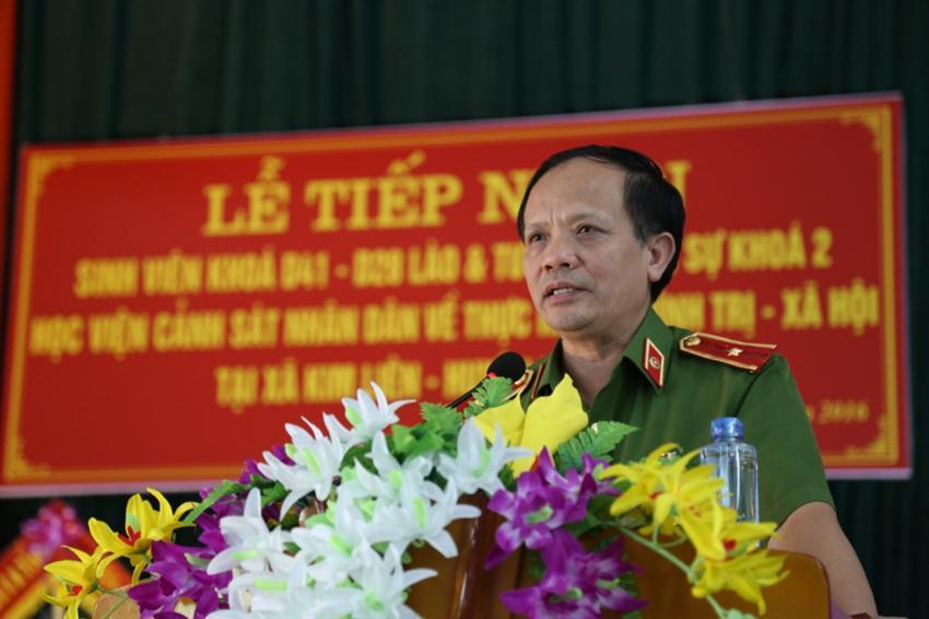 Tiếp nhận sinh viên Học viện CSND về thực hành chính trị - xã hội tại địa phương