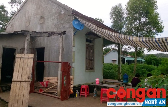 Ngôi nhà nơi đối tượng Đặng Công Khánh ra tay sát hại mẹ đẻ của mình