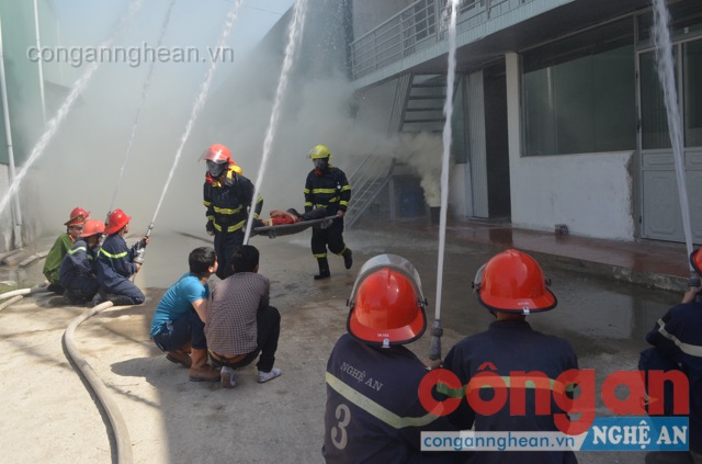 Diễn tập phương án chữa cháy và cứu nạn cứu hộ